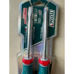 Bộ 2 Tua Vít Dẹp Và Bake TOTAL TKSDS0226 Chất Liệu Dầu Vít S2