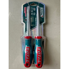 Bộ 2 Tua Vít Dẹp Và Bake TOTAL TKSDS0226 Chất Liệu Dầu Vít S2