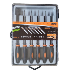 Bộ Dũa 6 Cái Hãng KAPUSI Japan K-3898, Dài 140mm, Chất Liệu Hợp Kim Cao Cấp