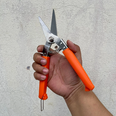 Kéo Cắt Cành Tay Nhựa, Kéo Tỉa Lá Mũi Thẳng K-0170