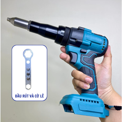 Thân Máy Rút Đinh Rive, Máy Rút Đinh Tán Dùng Pin Phổ Thông m21, Động Cơ Không Chổi Than Bảo Hành 6 Tháng