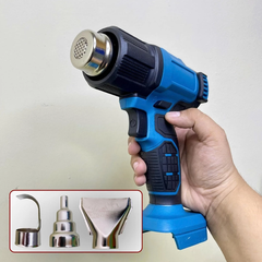 Máy Khò Nhiệt Dùng Pin, Máy Thổi Hơi Nóng Khò Màn Co Dùng Pin Chân Phổ Thông M21, Nhiều Chế Độ Gió Và Tùy Chỉnh Nhiệt