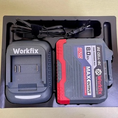 [SẠC+CHUYỂN NGUỒN 220V CÓ ĐÈN] Pin 20 Cell WORKFIX 8Ah WF-BK2008A Mạch 4 Mosfet Chân Pin Phổ Thông Vỏ Abs Chống Va Đập