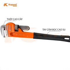 Mỏ Lết Răng Sửa Ống Nước Kapusi, Cỡ Từ 12 inch, 14 inch, 18 inch, 24 inch Thép CR-V Kìm Nước Kapusi