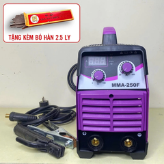 [TẶNG BÓ QUE HÀN 2.5 LY] MÁY HÀN ĐIỆN TỬ LINCOLNZONTER MMA-250F, MÁY HÀN QUE TÍM BẢO HÀNH CHÍNH