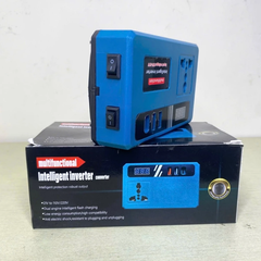 [TÍCH HỢP ĐÈN LED] Đế Chuyển Đổi Nguồn Điện Cấm Được Quạt Chuyển Từ Pin 21v lên 220v, Chân Pin Phổ Thông 4cm