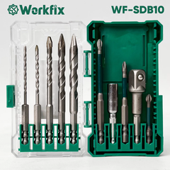Bộ 10 Bộ Phụ Kiện Đa Năng WORKFIX WF-SDB10 Đầy Đủ Phụ Kiện