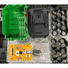 Vỏ - Mạch Pin Chân Phổ Thông 5s3p 15 Cell Vỏ XANH LÁ, Vỏ Pin Chân Phổ Thông M21 Chống Sốc Mạch 90A KHÔNG KÈM CELL PIN