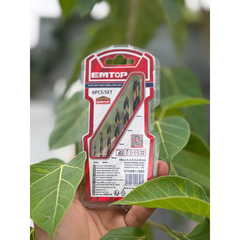 Bộ 6 Mũi Khoan EMTOP Bộ Mũi Khoan HSS Đuôi Tròn EMTOP ETDBB11065