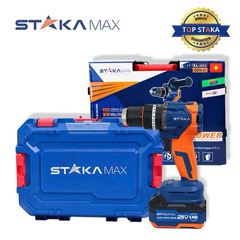 Máy Khoan Pin 13 ly STAKA kA-2855 Chân Pin Phổ Thông M21, Đầu Kẹp 13mm Autolock, Lực Siết 80Nm, Động Cơ Không Chổi Than
