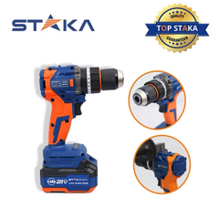 Máy Khoan Pin 13 ly STAKA kA-2855 Chân Pin Phổ Thông M21, Đầu Kẹp 13mm Autolock, Lực Siết 80Nm, Động Cơ Không Chổi Than