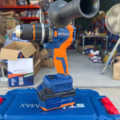 Máy Khoan Pin 13 ly STAKA kA-2855 Chân Pin Phổ Thông M21, Đầu Kẹp 13mm Autolock, Lực Siết 80Nm, Động Cơ Không Chổi Than