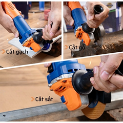 Máy Mài Góc STAKA KA-2733, Máy Mài Điện Công Tắc Hông Công Suất 850W, Đĩa 100mm, Tốc Độ 11000v/p Bảo Hành 6 Tháng