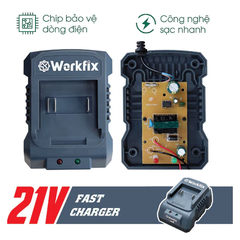 [GIAO NGẪU NHIÊN] Sạc pin - Sạc Cốc, Sạc chân pin phổ thông Workfix 2.0A