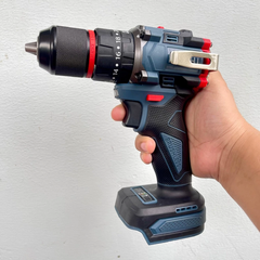 [HỘP+2 MŨI KHOAN] Máy Khoan 3 Chức Năng BOCSHI Đầu Kẹp 13mm Chân Phổ Thông, Bắt Vít Khoan Tường Không Chổi Than