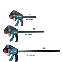 Thanh Kẹp Nhanh TOTAL Kẹp 6inch (63X150mm) THT1340601 - 12 inch (63x300mm) THT1340602, Cảo Kẹp Nhanh Lực kẹp tối đa 60kg