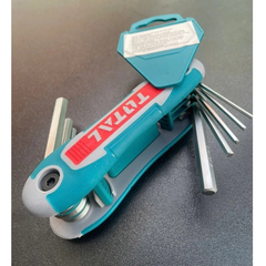 Bộ 8 Đầu Lục Giác Thường TOTAL THT1061826, Lục Giác Bông THT1061846 Dạng Xếp Gọn Thép Cr-V Tiện Dụng Nhỏ Gọn