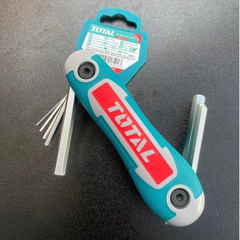 Bộ 8 Đầu Lục Giác Thường TOTAL THT1061826, Lục Giác Bông THT1061846 Dạng Xếp Gọn Thép Cr-V Tiện Dụng Nhỏ Gọn