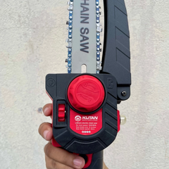 [KÈM XÍCH THAY THẾ] Thân Máy Cưa Xích 8 inch Chân Pin Phổ Thông M21, Động Cơ Không Chổi Than