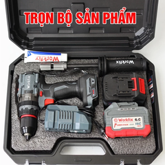 Máy Khoan Pin WORKFIX 13mm WF-ID165PRO, Không Chổi Than Công Suất 165Nm, 3 Chức năng, Có ANTI-KICKBACK + TẠO XUNG