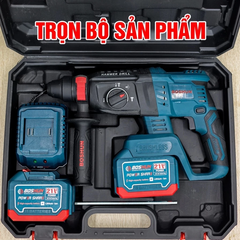 Máy Khoan Bê Tông Pin 3 Chức Năng BOSHUN BS-R2803H Chân pin phổ thông, Lực Đập 1.7J, Đầu SDS PLUS