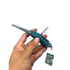 Dao Cắt Đa Năng TOTAL THMFK0126 Kích Thước 95mm Cán Tay Cầm Mềm Hai Màu Độc Đáo Gồm 12 Chức Năng Tiện Ích