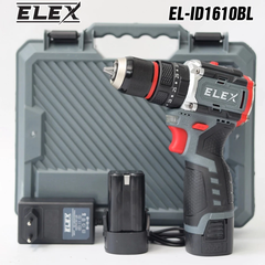 Máy Khoan Pin ELEX EL-ID1610BL, Máy Dùng Pin 16.8V, 3 Chức năng, Không Chổi Than 45Nm, 35 Cấp Trượt, 10mm AUTO LOCK