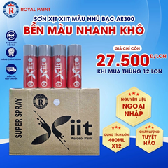 1 Thùng 12 Lon Sơn Xịt XIIT, Sơn Xịt Nguyên Liệu Ngoại Nhập, Bền Màu, Nhanh Khô, Chất Lượng Tuyệt Hảo