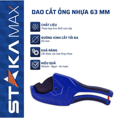Kéo Cắt Ống Nước STAKA 35mm KA-0180, 42mm KA-0181, 63mm KA-0182 Chịu Lực Tốt, Chống Gỉ Sét