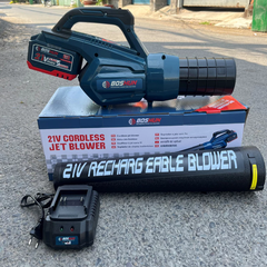 Máy Thổi Bụi / Thổi Lá Dùng Pin BOSHUN BS-RB680M Công Suất Lớn 850W, Điều chỉnh 2 Cấp Tốc Độ, 12 Cánh Quạt Gió