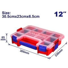 Hộp Nhựa Nhiều Ngăn 12 inch EMTOP - EPBX1211, Hộp Đựng Ốc Vít, Đựng Linh Kiện,...