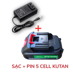 Pin 5 Cell Chân Phổ Thông M21 BOSHUN, KUTAN, Pin 21V Dùng Cho Máy Khoan, Máy Chuyên Vít,...