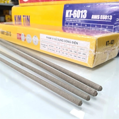 Que Hàn Kim Tín 2.5 ly, 3.2 ly, 4.0 ly, Que Hàn Sắt Dễ Bong Xỉ, Xỉ Bong Sạch, Nhẹ Điện, Ít Khói, Ít Bắn Tóe.