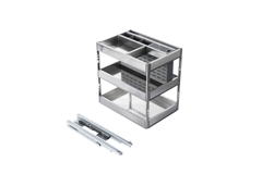 Giá đựng chai lọ gia vị dao thớt GrandX XK.B30S1 inox 304