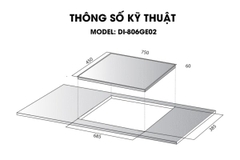 Bếp từ đôi Kocher DI-806GE02 nhập Đức - Schott Ceran EGO - Inverter mạch G5