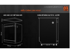 Máy rửa bát Junger JG Leopard DWJ-183-VG 15 bộ Sấy UV - AI Plus