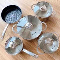 Bộ nồi chảo 5 món Inox 304 Faster Melody Cookware