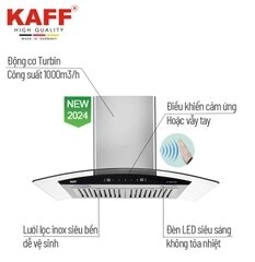 Máy Hút Mùi Kính Cong KAFF KF-GBT7069 - Điều Khiển Vẫy Tay, 1000m3/h
