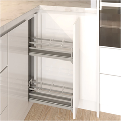 Bộ rổ gia vị Hafele OMERO 549.20.890 - Kích thước 150mm - Lắp trái