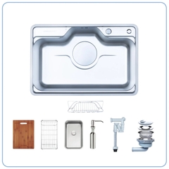 Chậu rửa bát 1 hố Nobinox Liken NL725D