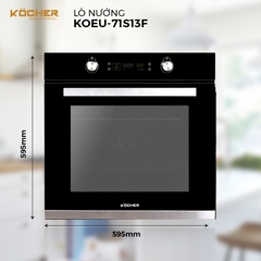 Lò nướng âm tủ KOCHER KOEU-71S14F - 71L - 14 Chức năng nướng