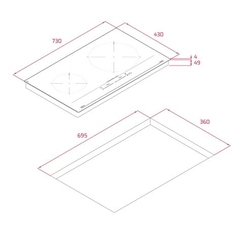 Bếp từ Teka IZC 72610 MST BK nhập Turkey - kính Quartzium