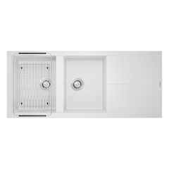 Chậu rửa bát đá Livello Smart 1160 White Silver