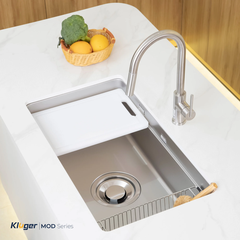 Chậu rửa bát Kluger KU7844FS Plus – Inox 304, Nano Ceramic cao cấp