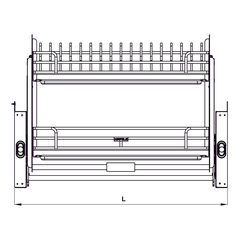 Phụ kiện rổ nâng hạ Hafele ORIA 504.71.073 | Kích thước 600mm