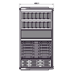 Rổ kéo xoong nồi Hafele Utensio Plus H2 545.14.310 | Màu Than Chì (800mm)