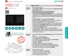 Bếp từ Grandx GX IH855XPro Series 8 nhập Malaysia - Kính Schott Ceran