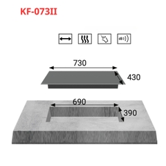 Bếp Từ Đôi KAFF KF-073II nhập Malaysia - Inverter mới