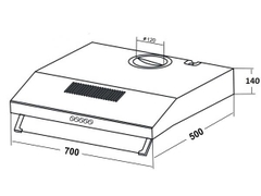 Máy Hút Mùi KAFF KF-701I