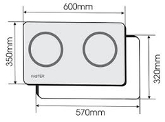 Bếp từ đôi Faster FS 600I